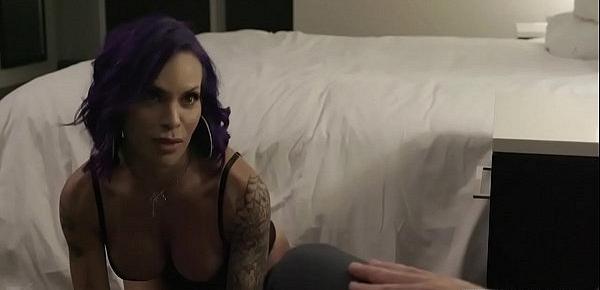  Purple haired mature tranny still loving anal fuck